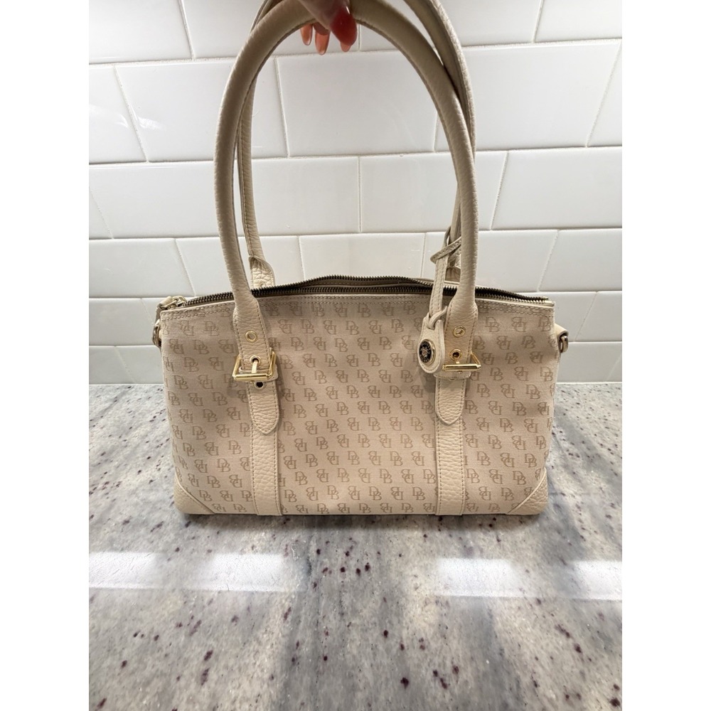 Nwt Dooney & Bourke handbag "Large Domed Satchel ivory - Picture 3 of 11